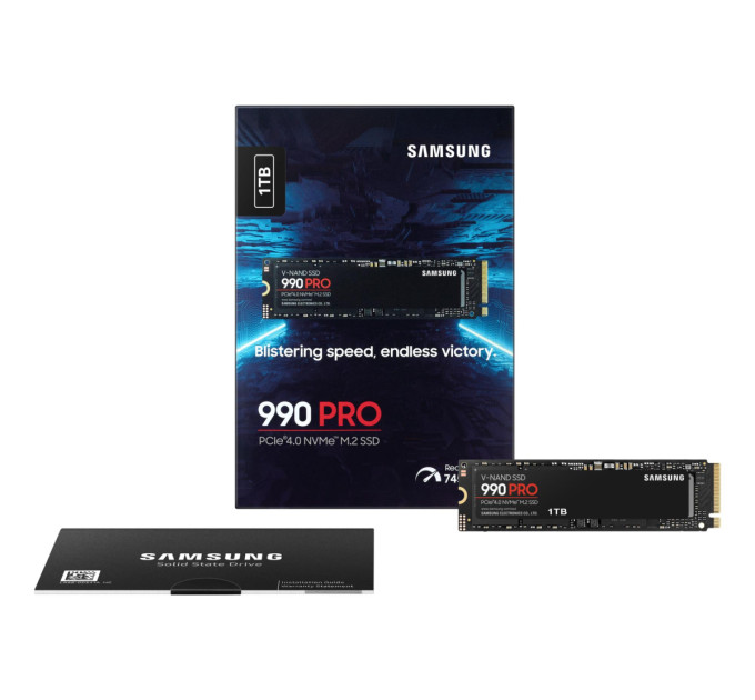 Твердотільний запам’ятовувальний пристрій накопичувач (SSD) G4 M.2 NVME 1TB 990 PRO MZ-V9P1T0BW SAMSUNG