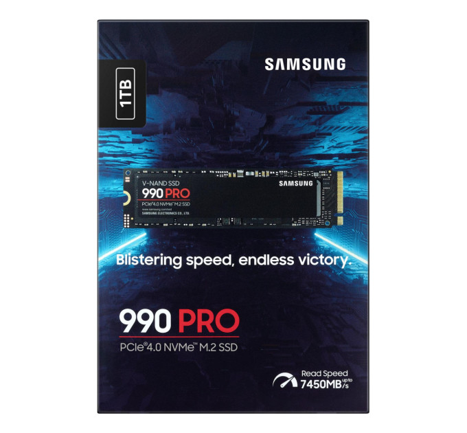 Твердотільний запам’ятовувальний пристрій накопичувач (SSD) G4 M.2 NVME 1TB 990 PRO MZ-V9P1T0BW SAMSUNG