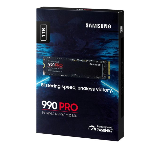 Твердотільний запам’ятовувальний пристрій накопичувач (SSD) G4 M.2 NVME 1TB 990 PRO MZ-V9P1T0BW SAMSUNG