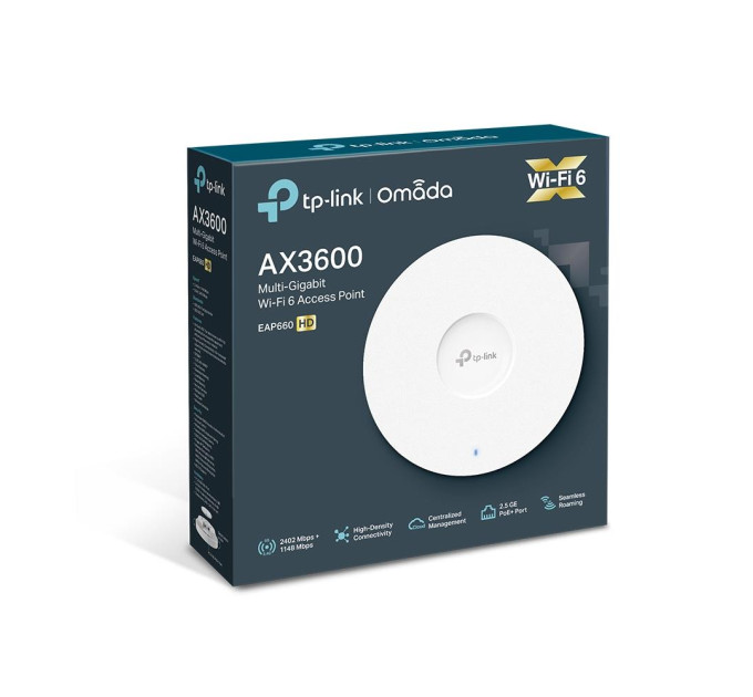 Мережеве обладнання, Точка доступу 3600MBPS OMADA EAP660 HD TP-LINK