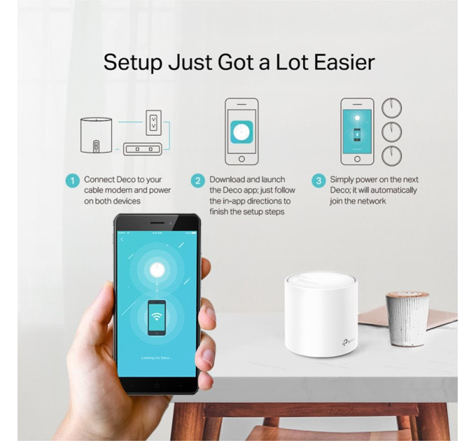 Домашня Mesh Wi-Fi система (3 шт у комплекті), арт. Deco X20(3-pack) TP-LINK