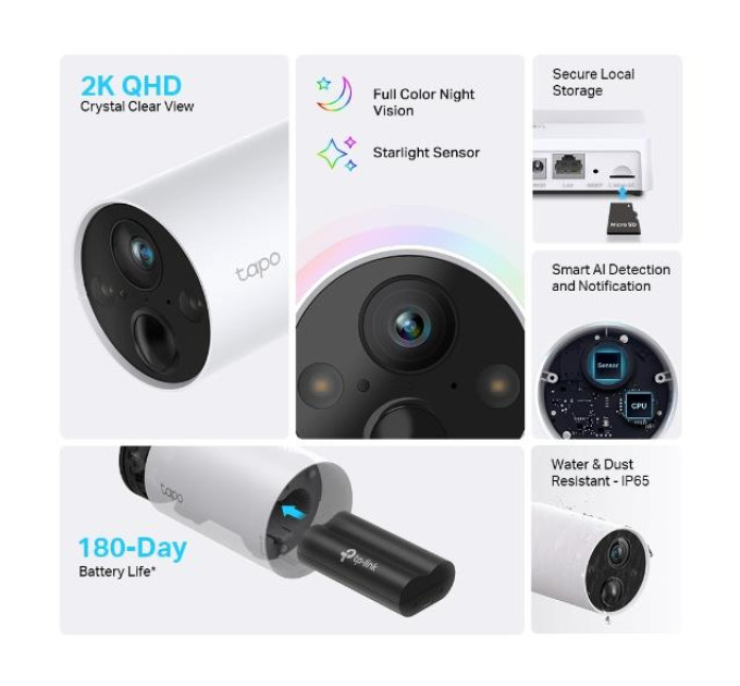 Мережева відеокамера SMART H.264 TAPO C420S2 TP-LINK