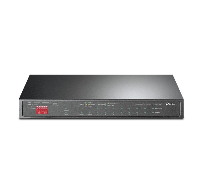10-портовий гігабітний комутатор з 8 РоЕ+ портами, TL-SG1210MP TP-LINK