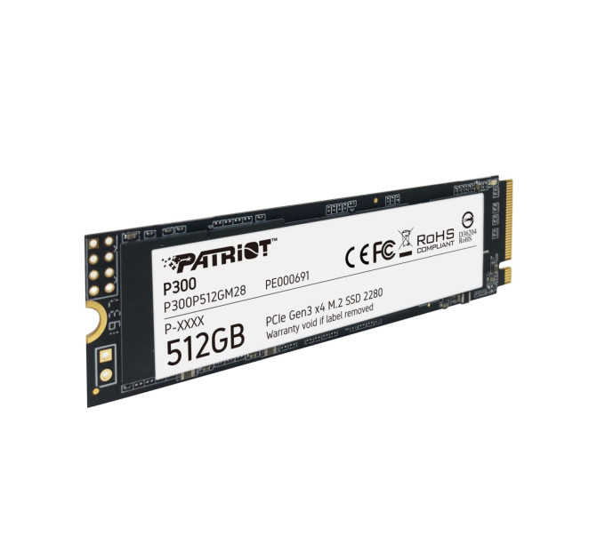 Твердотільний запам’ятовувальний пристрій накопичувач (SSD) M.2 2280 512GB P300 P300P512GM28 PATRIOT