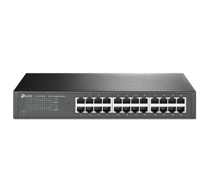 Комутатор некерований, мережеве обладнання, TL-SG1024D TP-LINK