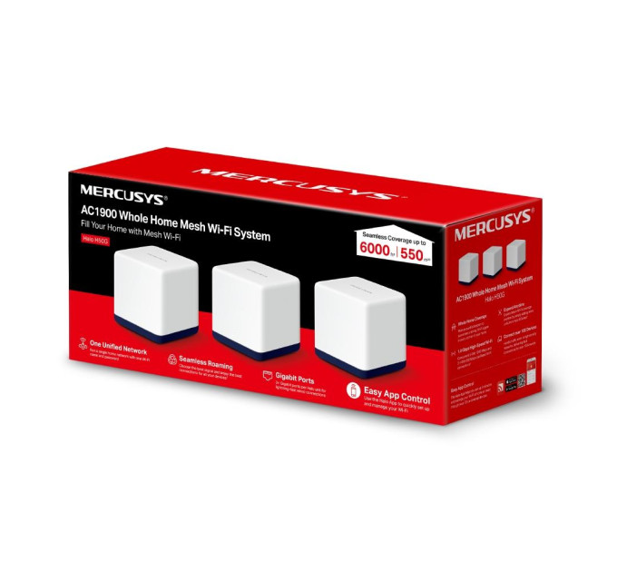 Домашня Mesh Wi-Fi система (3 шт у комплекті), Halo H50G(3-pack)