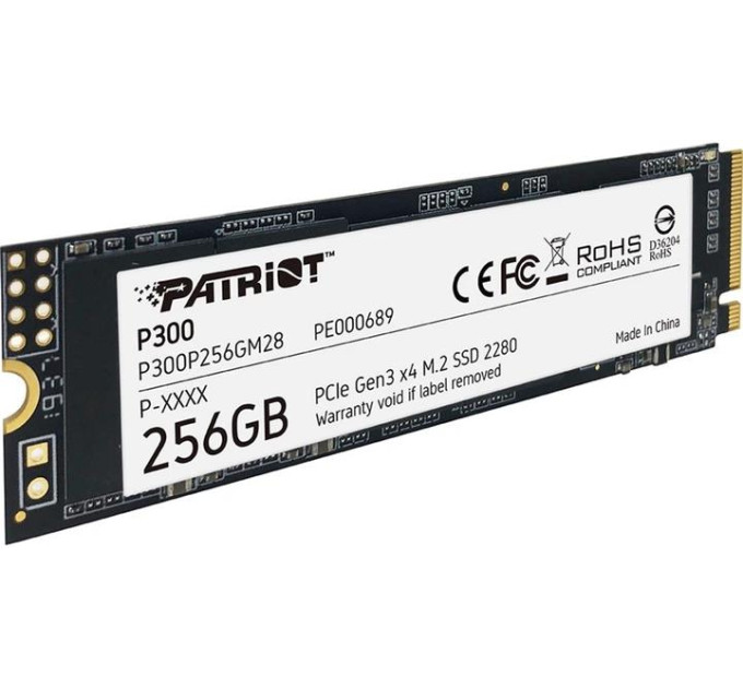 Твердотільний запам’ятовувальний пристрій накопичувач SSD M.2 2280 256GB P300 P300P256GM28 PATRIOT