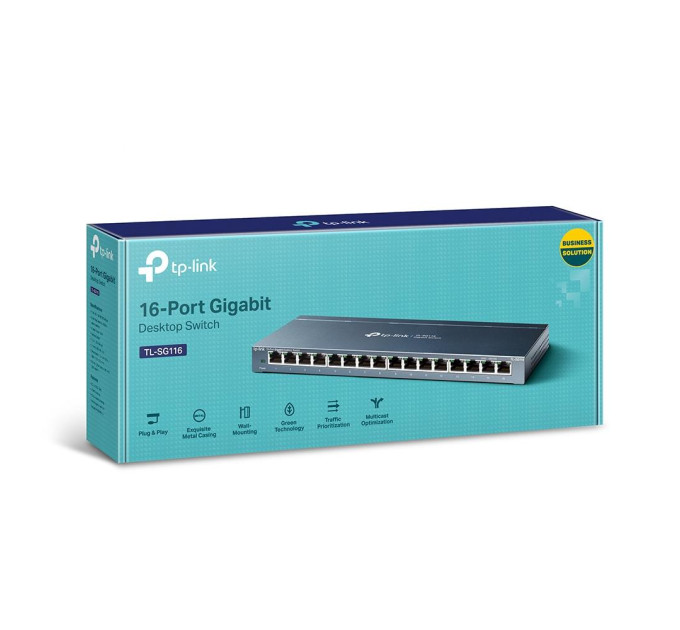 16-портовий гігабітний настільний комутатор, TL-SG116 TP-LINK