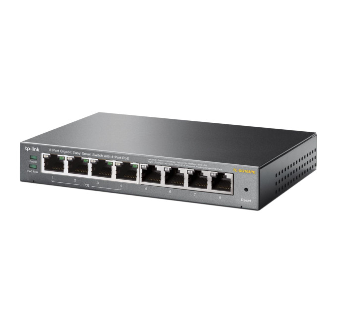 8-портовий гігабітний настільний РоЕ Easy Smart комутатор, TL-SG108PE  TP-LINK