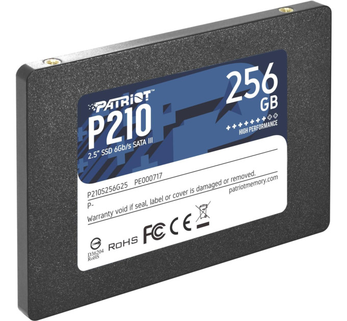 Твердотільний запам’ятовувальний пристрій накопичувач (SSD) SATA2.5" 256GB P210 P210S256G25 PATRIOT
