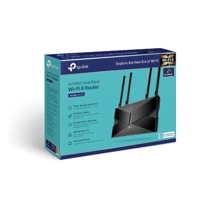 Точка доступу з функцією маршрутизації, мережеве обладнання 1800MBPS 1000M DUAL BAND ARCHER AX23 TP-LINK