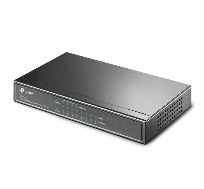 Комутатор некерований, мережеве обладнання, TL-SG1008P TP-LINK