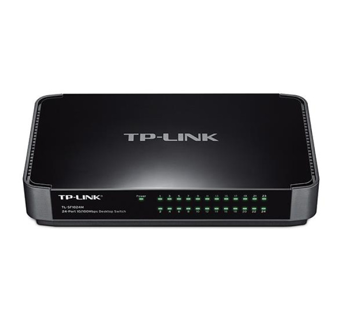 Мережеве обладнання, 24-портовий 10 / 100Mbps настільний комутатор, TL-SF1024M TP-LINK