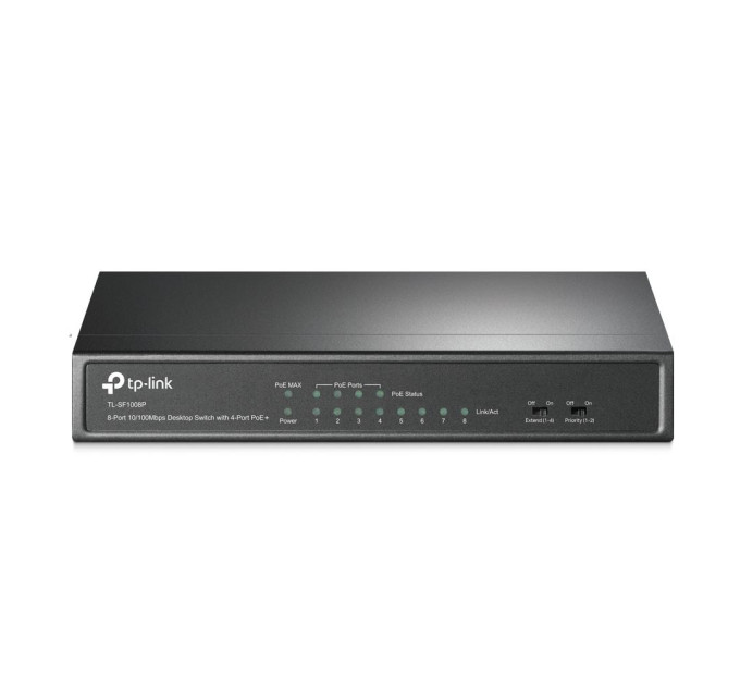 Комутатор некерований, мережеве обладнання, TL-SF1008P TP-LINK