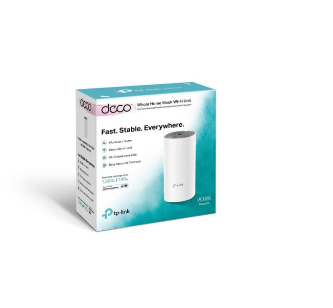 Домашня Mesh Wi-Fi система (1шт у комплекті), арт. Deco E4(1-pack)