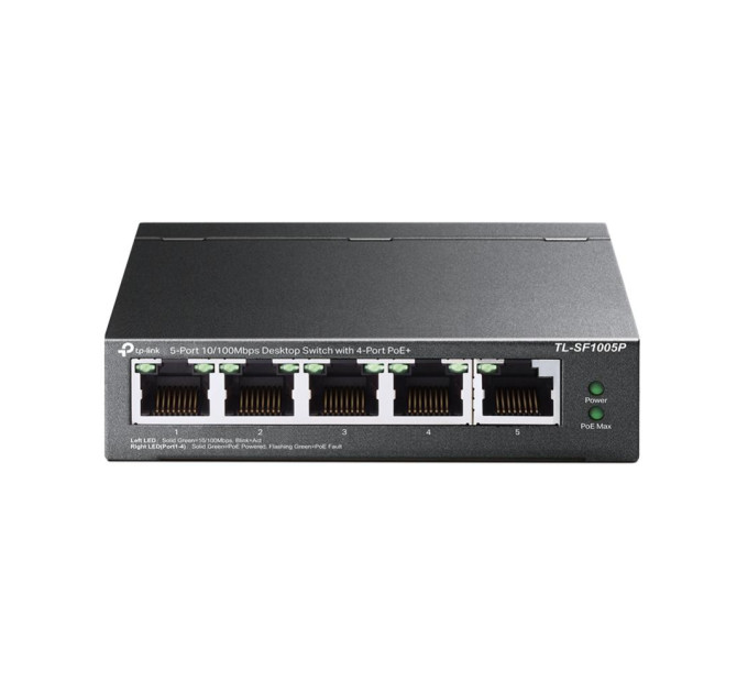 Комутатор NET SWITCH 5PORT 10/100M 4P POE TL-SF1005P TP-LINK