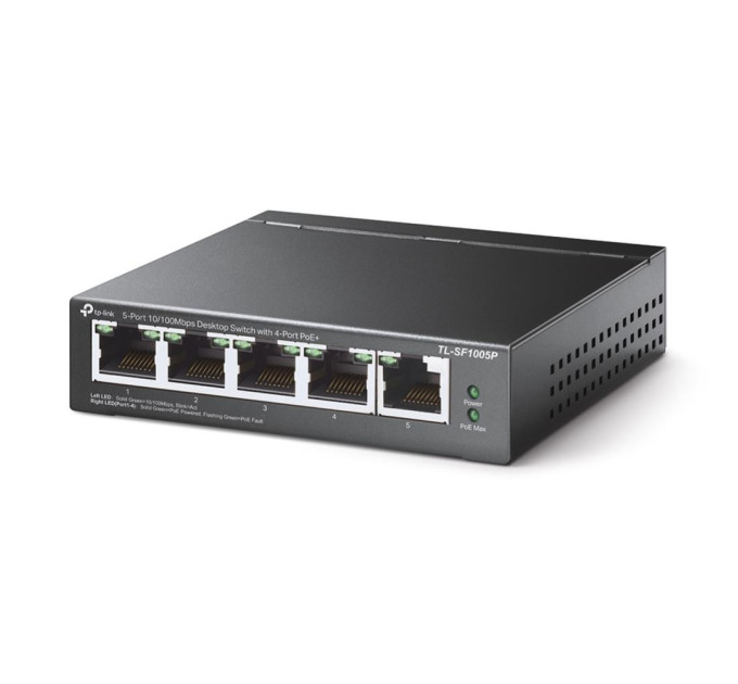 Комутатор NET SWITCH 5PORT 10/100M 4P POE TL-SF1005P TP-LINK