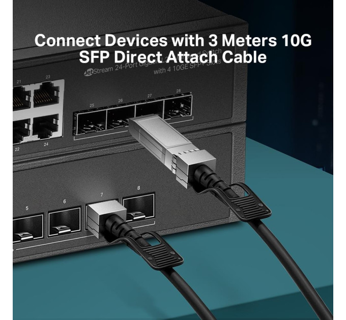 Кабель прямого підключення 10G SFP+ 3 метри, SM5220-3M TP-LINK