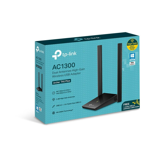 Бездротовий мережевий USB-адаптер, Archer T4U Plus