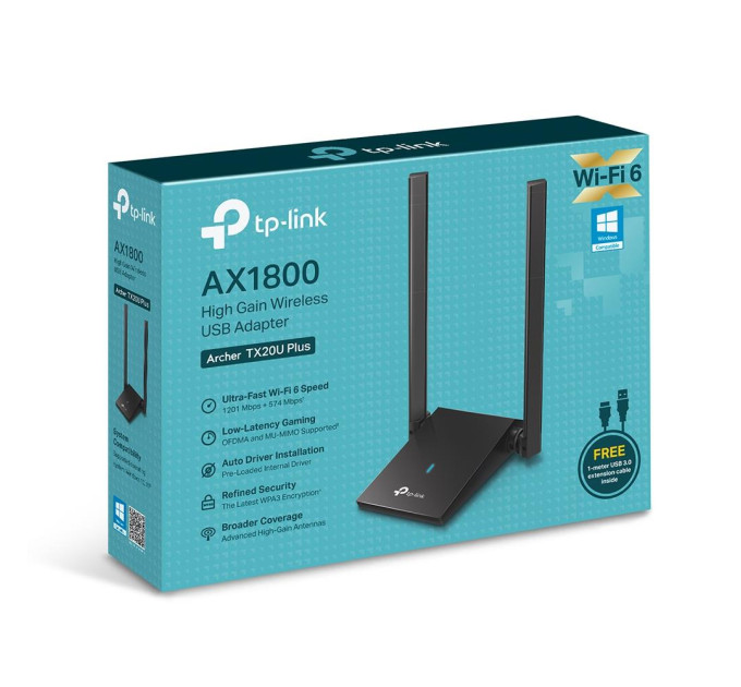 Бездротовий мережевий USB-адаптер, Archer TX20U plus TP-LINK