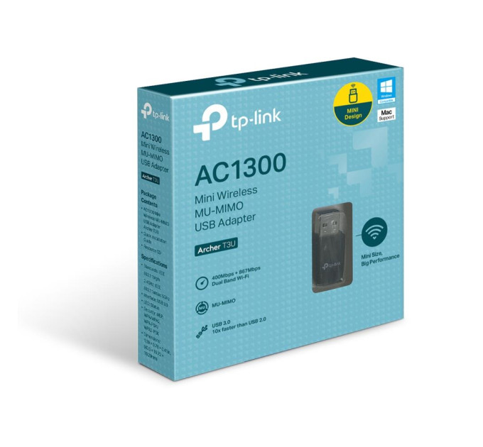 Бездротовий міні USB адаптер, Archer T3U