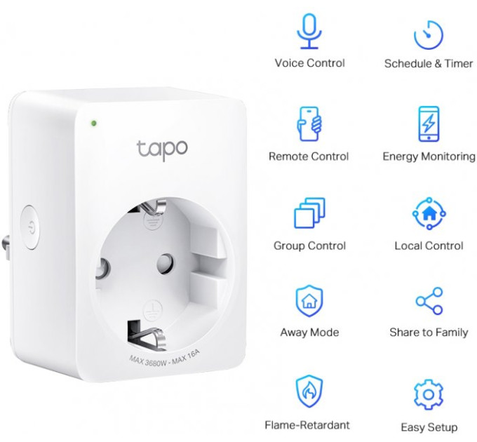 Розумна міні Wi-Fi розетка, Tapo P110 TP-LINK