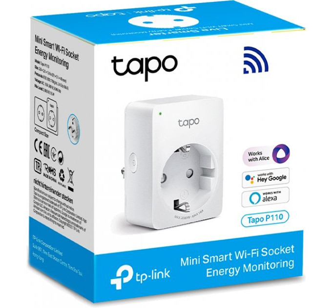 Розумна міні Wi-Fi розетка, Tapo P110 TP-LINK