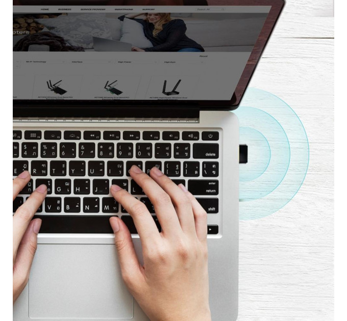 Бездротовий двохдіапазонний мережевий USB-адаптер, Archer T2U Nano