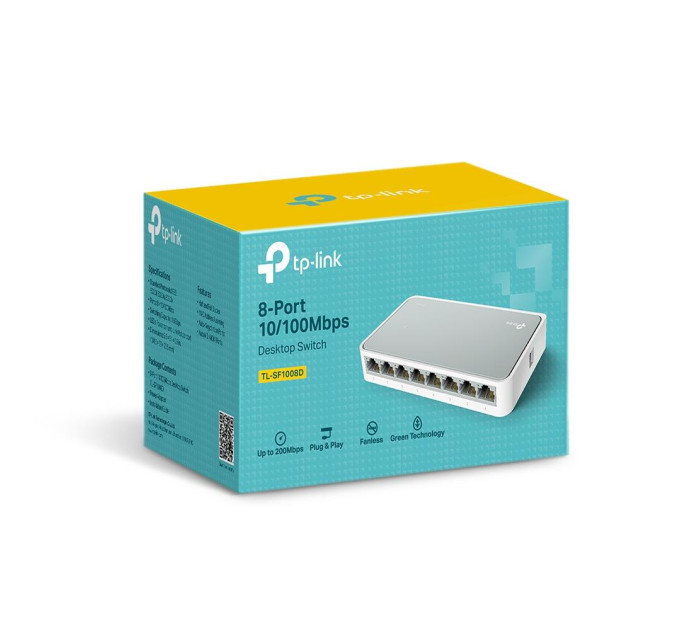Комутатор некерований, мережеве обладнання, TL-SF1008D TP-LINK