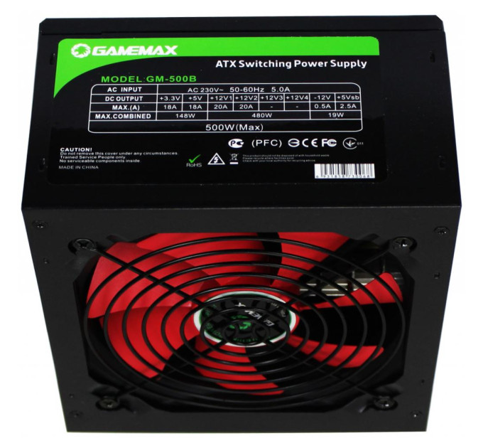 Блок живлення GameMax GM-500B (500 Вт)