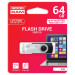 Goodram Флешка USB Flash 64GB USB 3.0 Goodram Twister (UTS3-0640K0R11) Black