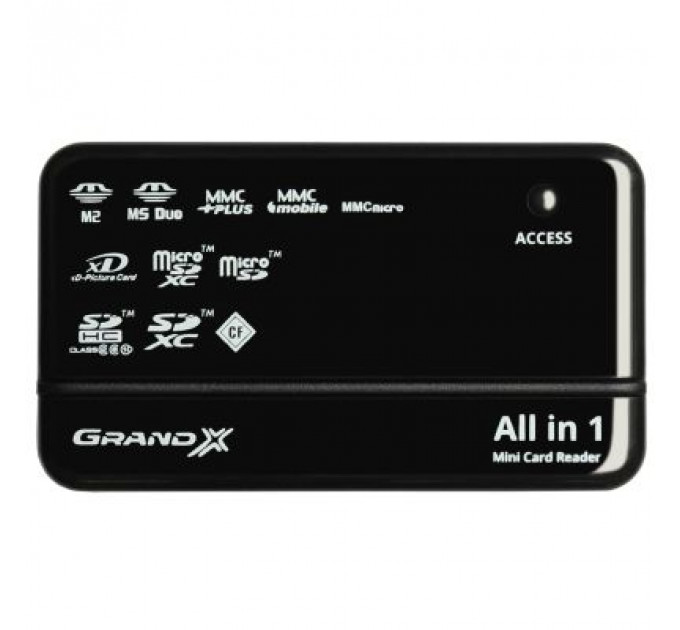Зчитувач флеш-карт Grand-X CRX05Black