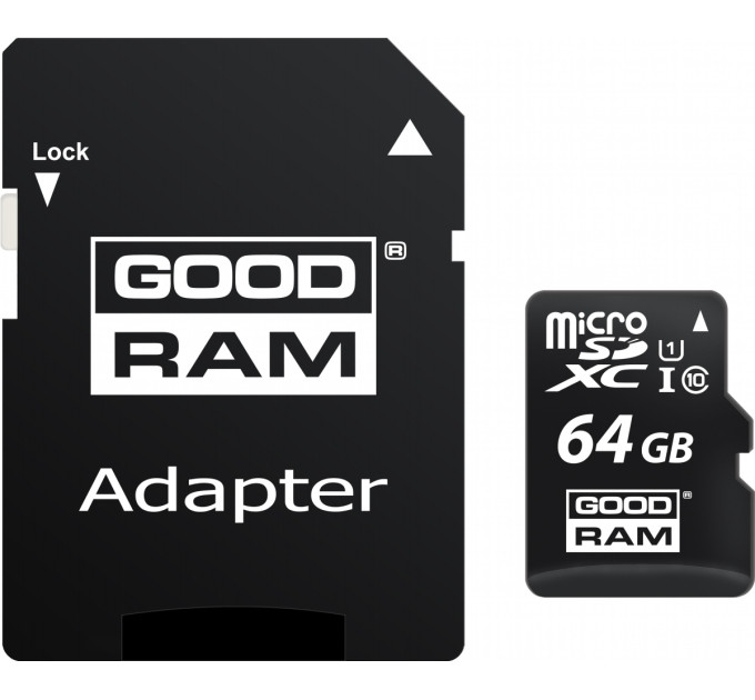Карта пам'яті GOODRAM 64GB microSDXC Class 10 (M1AA-0640R12)