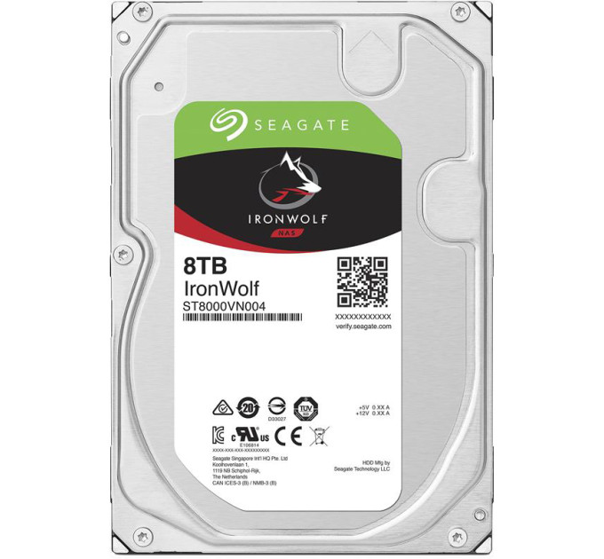 Жорсткий диск  SATA 8.0TB Seagate IronWolf NAS 7200rpm 256MB (ST8000VN004)