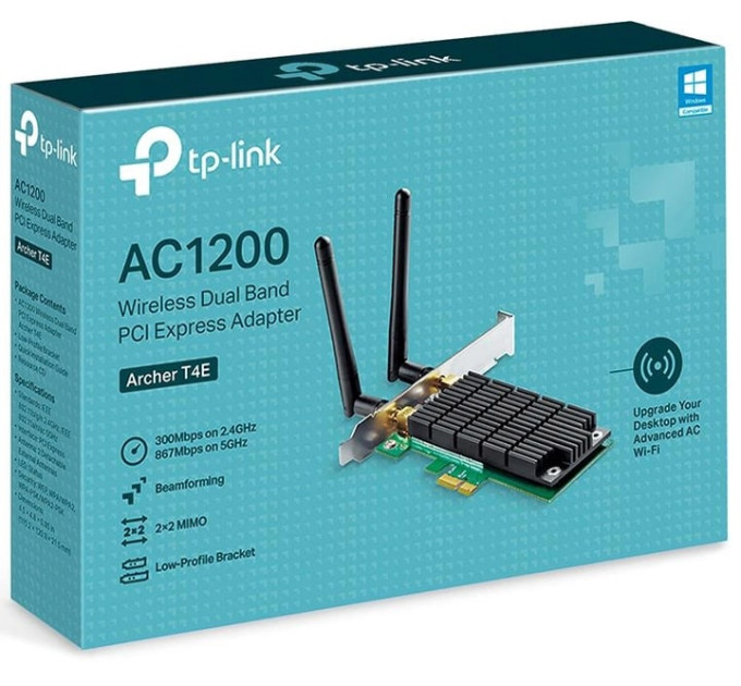 Бездротовий мережевий адаптер  Archer T4E PCI Express