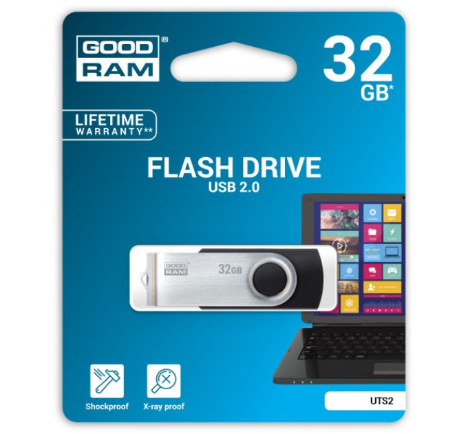 Флешка 32GB GOODRAM UTS2 (Twister) Black (UTS2-0320K0R11)