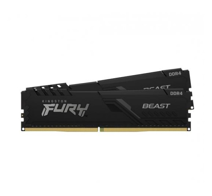 Оперативна пам'ять 16GB DDR4 PC4-24000 (3200MHz) Kingston Fury Beast Black (2x8GB) (KF432C16BBK2/16)