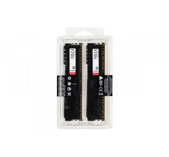 Оперативна пам’ять Kingston DRAM 32GB 3600MHz DDR4 CL18 DIMM (Kit of 2) FURY Beast Black EAN: 740617319743