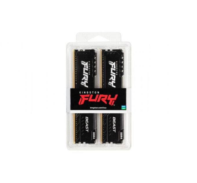 Оперативна пам’ять Kingston DRAM 32GB 3600MHz DDR4 CL18 DIMM (Kit of 2) FURY Beast Black EAN: 740617319743