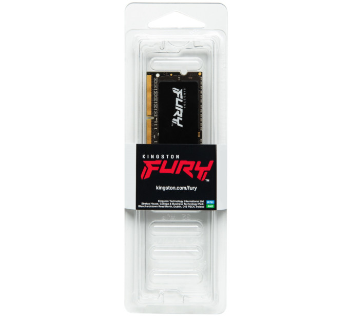 Оперативна пам'ять Kingston Fury SODIMM DDR4-3200 16384 MB PC4-25600 Impact Black (KF432S20IB/16)