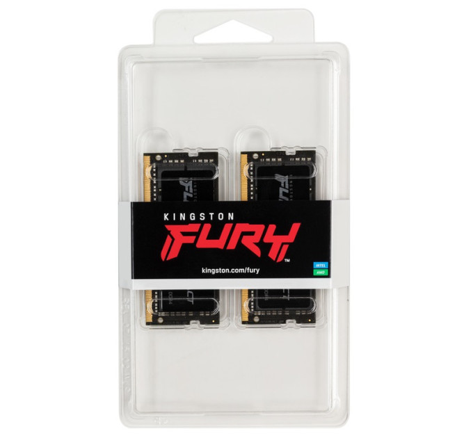 Оперативна пам'ять SO-DIMM 2x32GB/3200 DDR4 Kingston Fury Impact (KF432S20IBK2/64)