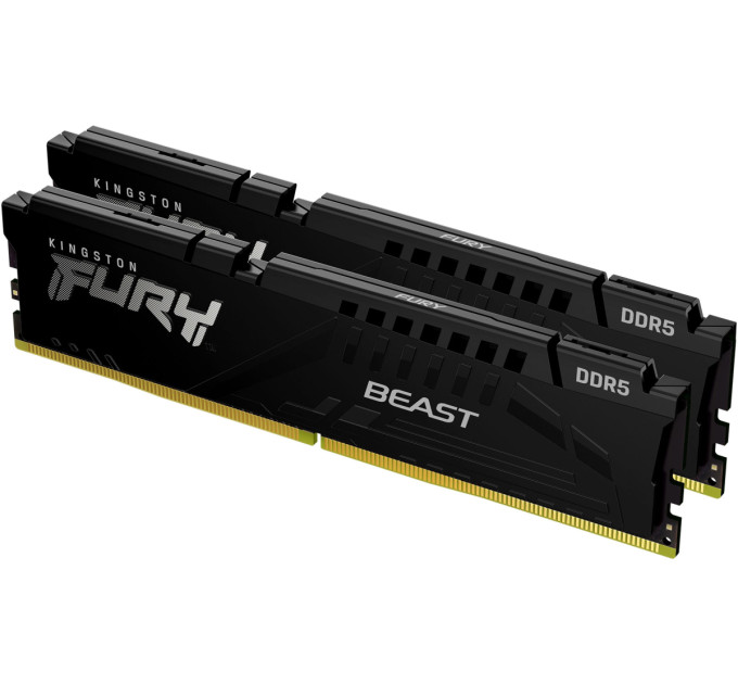Оперативна пам’ять Kingston Fury Beast Black (2x16GB) (KF552C40BBK2-32) 32GB DDR5 PC5-51200 (5200 MHz)