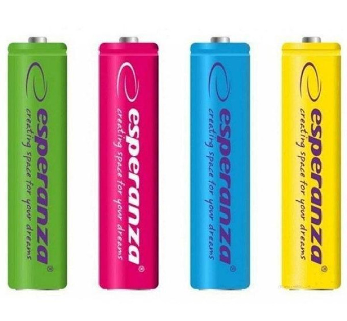 Акумулятор  Esperanza EZA106 AA(HR06) 2600mAh 1x4 шт. мікс кольорів