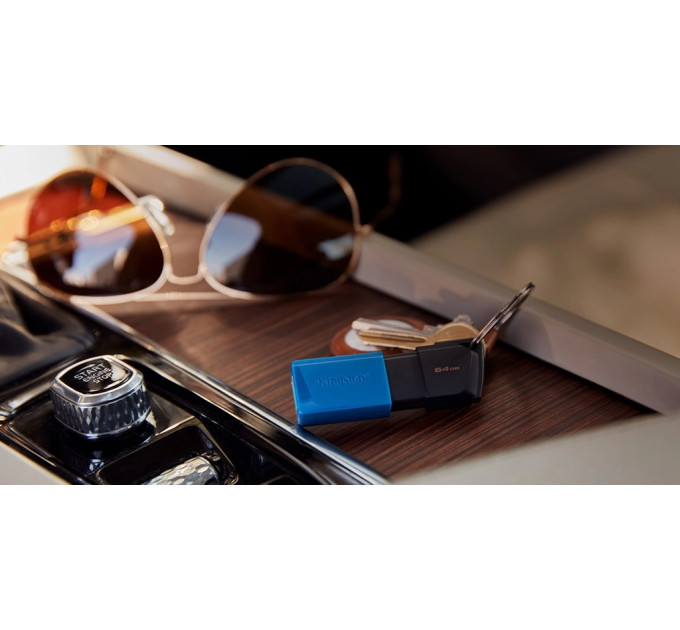 Флешка USB3.2 64GB Kingston DataTraveler Exodia M Black/Blue (DTXM/64GB)