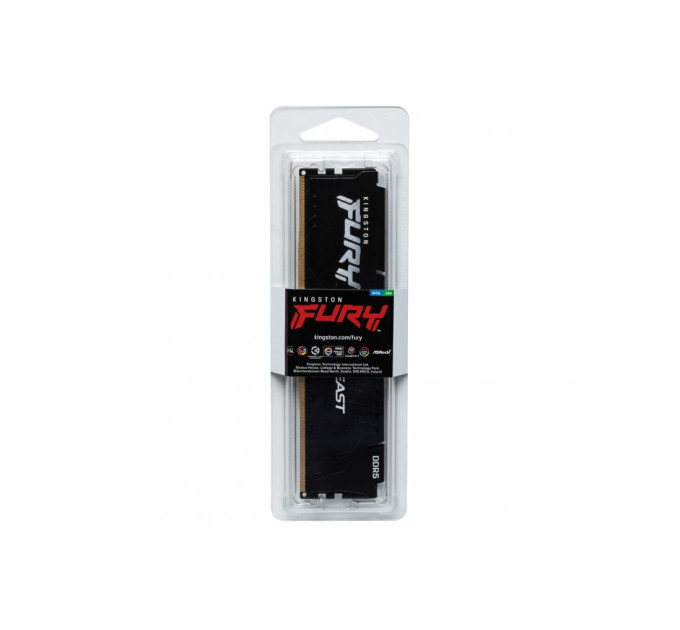 Оперативна пам'ять  Kingston Fury (ex.HyperX) DDR5 16GB 5600 MHz Beast Black (KF556C40BB-16)
