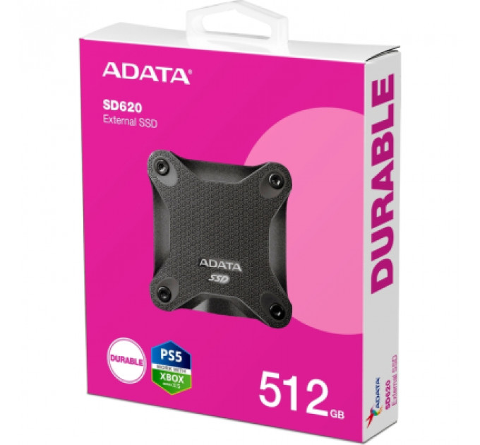 Накопичувач SSD USB 3.2 512GB SD620 ADATA (SD620-512GCBK)
