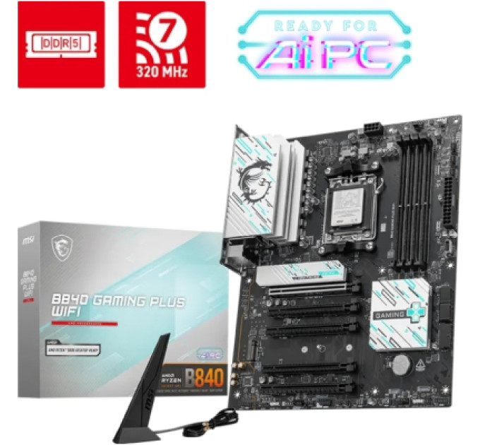Материнська плата MSI B840 GAMING PLUS WIFI