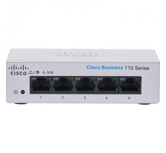Комутатор мережевий Cisco CBS110-5T-D-EU