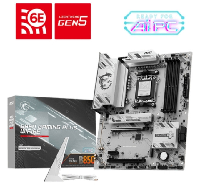 Материнська плата MSI B850 GAMING PLUS WIFI6E