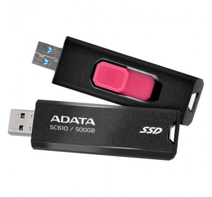 Накопичувач SSD USB 3.2 500GB SD610 ADATA (SC610-500G-CBK/RD)